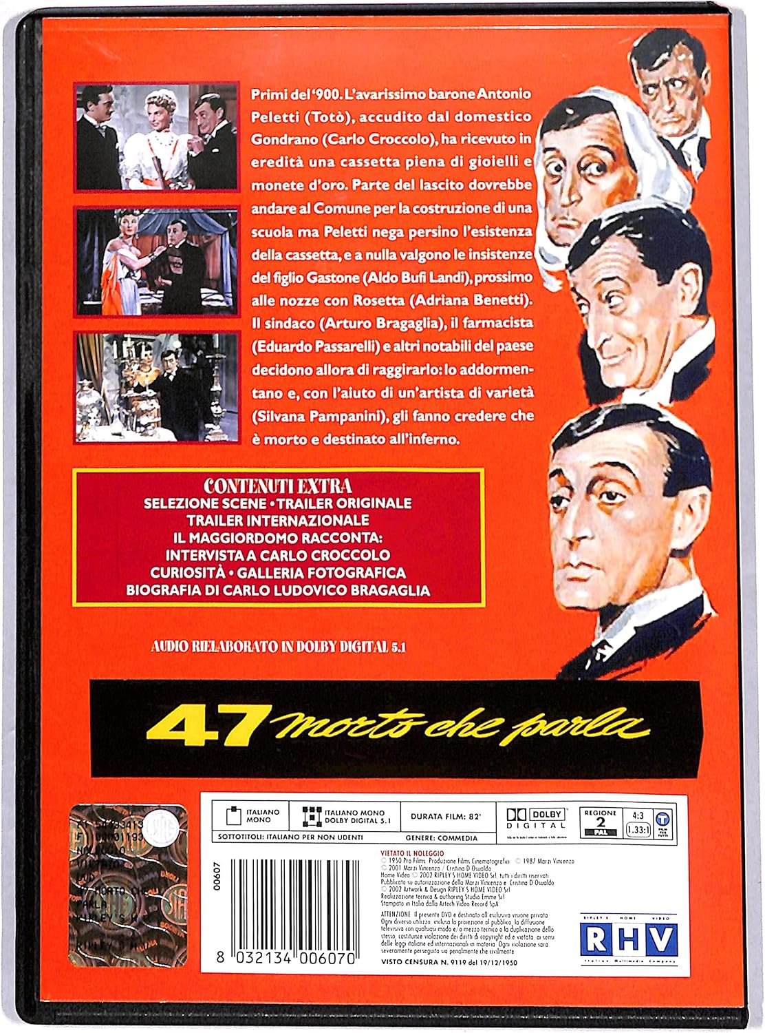 TOTÓ 47 MORTO CHE PARLA DVD - Image 2