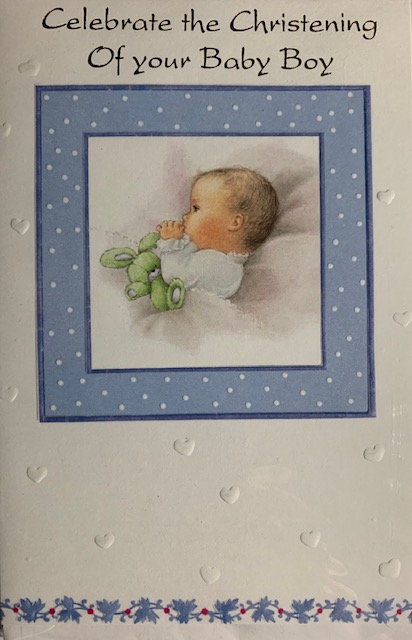 On the Christening of your Baby God Bless You Always CARD (Boy)