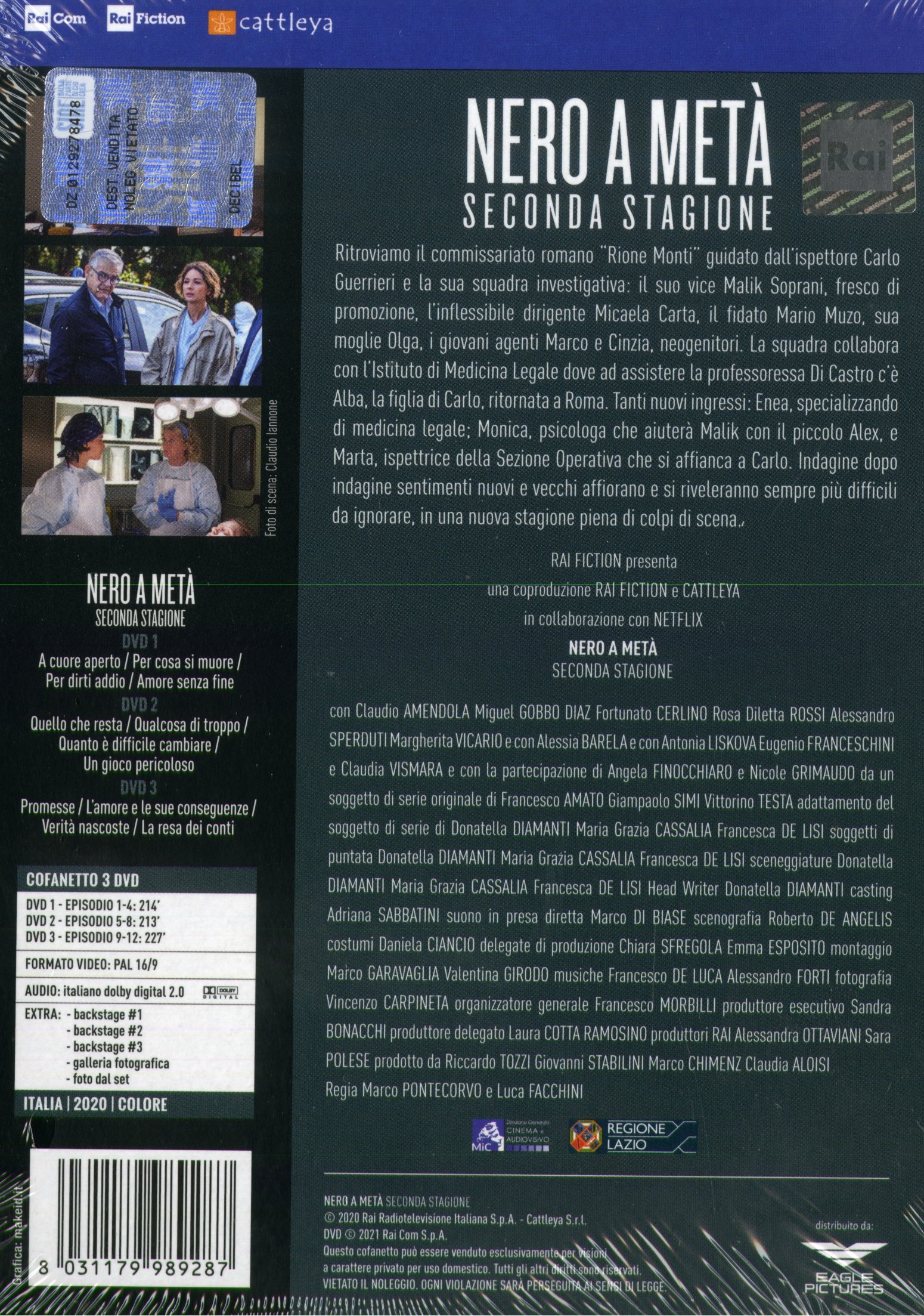 NERO A METÀ 2 - 3DVD TV SERIES (Carlo & Malik) - Image 2