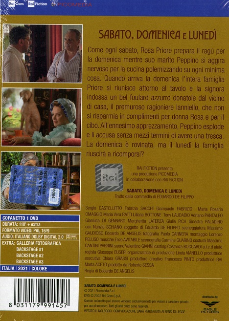 SABATO, DOMENICA E LUNEDÌ - DVD - Image 2