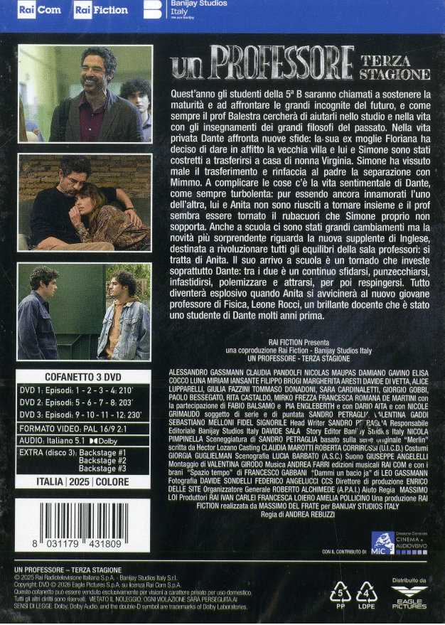 UN PROFESSORE 3 - Serie TV - 3DVD - Image 2