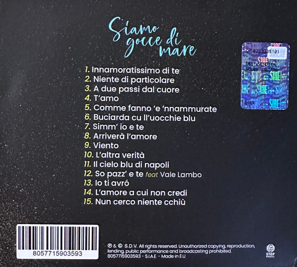 SAL DA VINCI - SIAMO GOCCE DI MARE - CD - DIGICD - Image 2